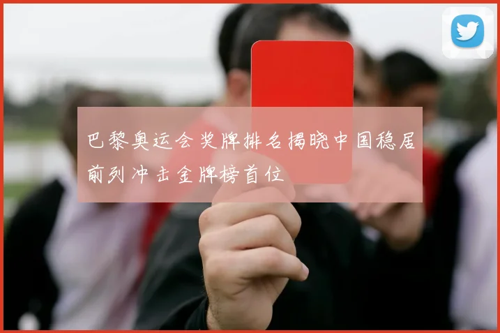 巴黎奥运会奖牌排名揭晓中国稳居前列冲击金牌榜首位